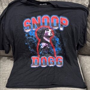 Snoop Dogg Black Graphic Shirt